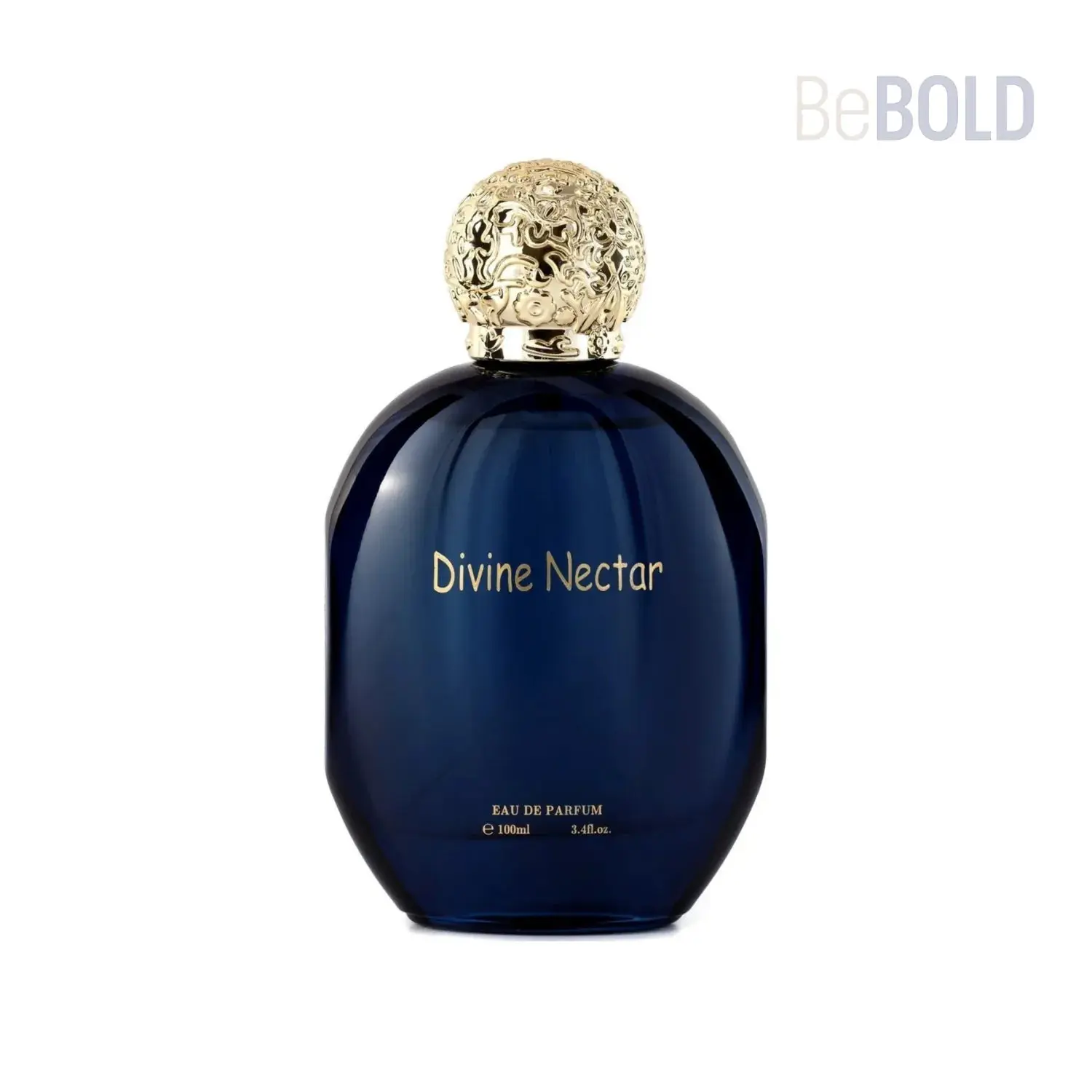 Khadlaj Mush Mush Divine Nectar 100ml - Elegant Dark Blue Bottle with Unique Cap Design