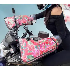 Motorcycle handlebar cover winter waterproof warm thickened windshield cold motorbike handlebar cover