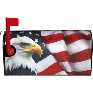 Mailbox Covers Magnetic Standard Size 18" X 21" Patriotic Mailbox Cover Decorations Wrap