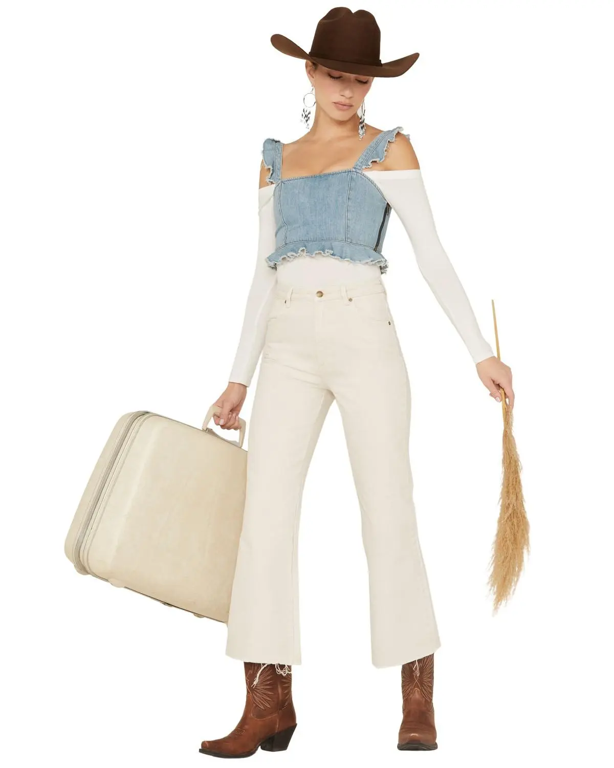 Rolla's Women's Eastcoast Crop Salt Flare Jeans - 13594