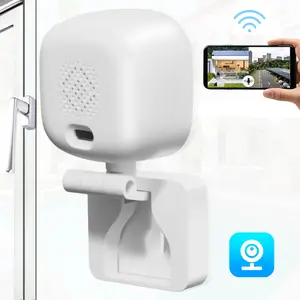 HD Indoor Security Camera,2.4G WiFi Window Camera,24/7 Recording with Night Vision,Motion Detection,Local And Cloud Storage,Surveillance Camera That Can Be Attached To The Window,Eazy Installation, Wireless Security Cameras