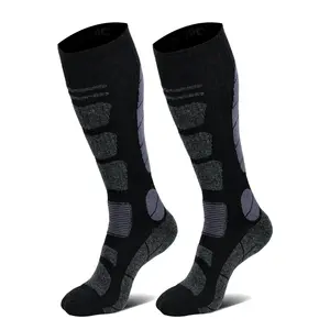 Performance Ski Socks - 3 Pair Moisture Wicking Thermal Snow Socks for Men & Women
