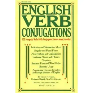 USED-English Verb Conjugations: 123 Irregular Verbs Fully Conjugated by Vincent F. Hopper (Paperback)