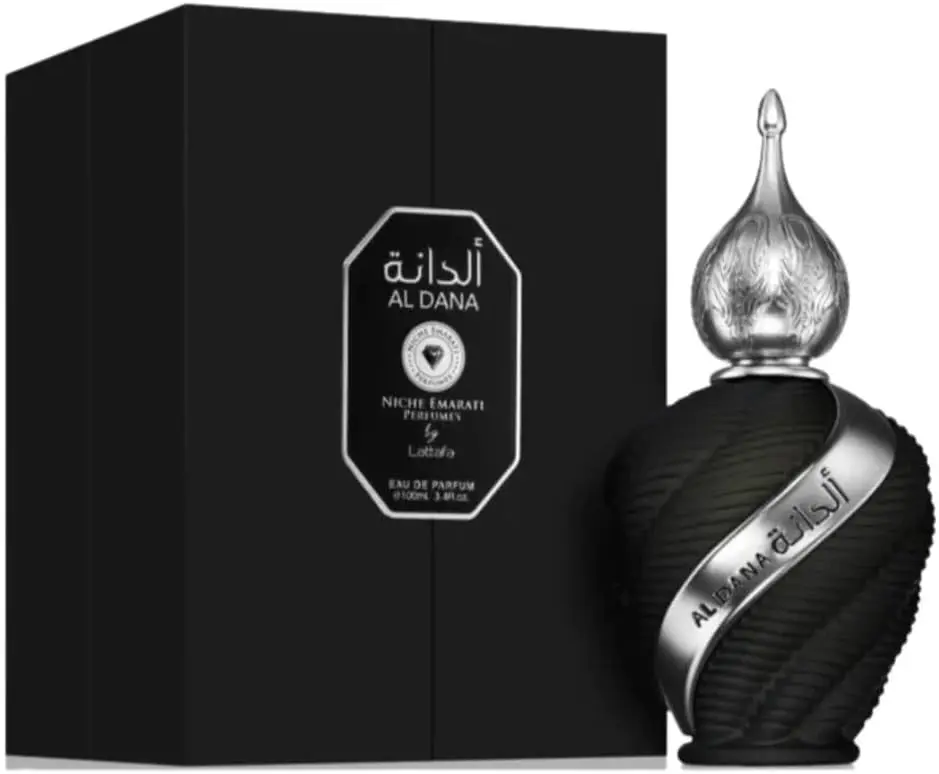 Lattafa Niche Emarati Al Dana 100ml Eau de Perfume Regular Edition - Citrusy Floral Fragrance with Bergamot Lemon & Jasmine Notes