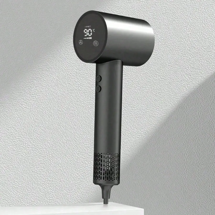 New Model Touch Screen Hair Dryer - High-Power, Silent, Fast-Drying, Strong Wind, Negative Ion, 3 Gear Settings, Barber Shop Styling Tool, Family Gift (Beauty & Personal Care Appliance)