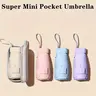 [Portable Foldable Handheld Umbrella] 6-Rib 6-Fold Steel-Plastic Compact Waterproof Umbrella with Cover, UV-Protective, Lightweight, Trendy Look for Rain+Sun Use, Everyday Use