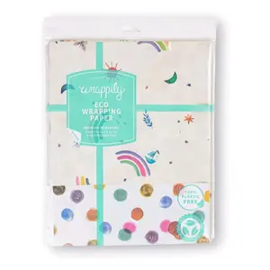 wrappily eco wrapping paper reversable print