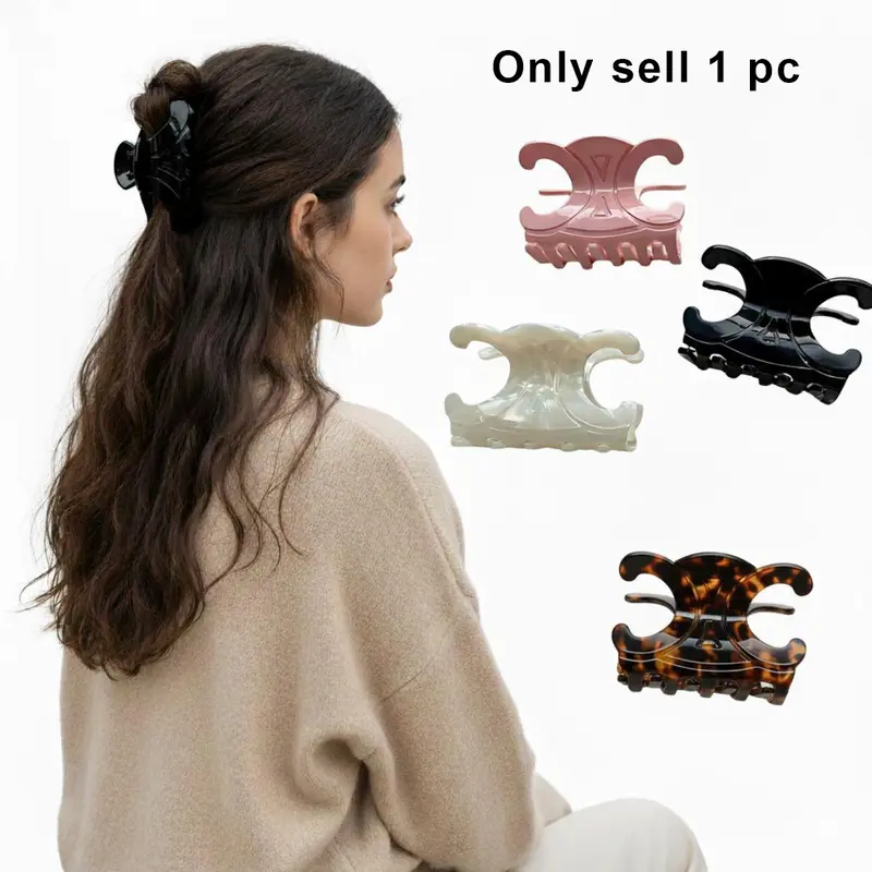 Durable High-Bun Butterfly Claw Hair Clips, Elegant Back-of-Head Hair Claw, Non-Slip Hair Accessory, Ponytail Holder, Hair Style Accessory, Gift for Friends