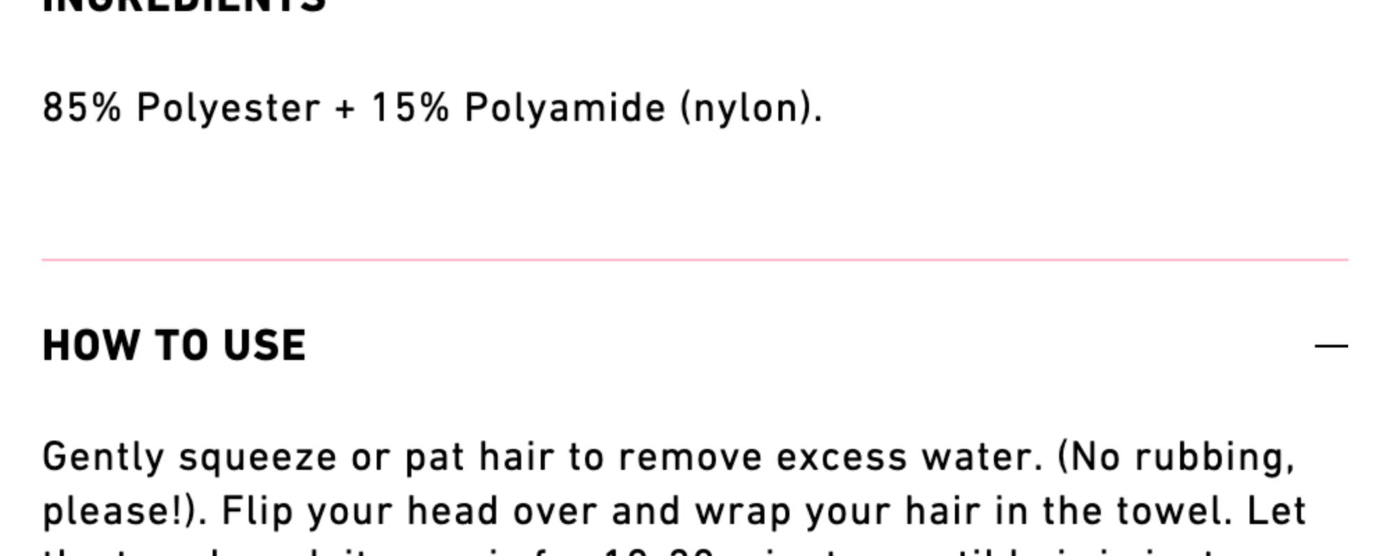 Hair Care Microfiber Towel