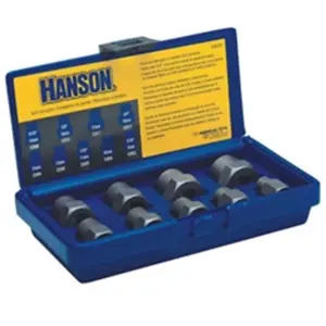 Hanson  Bolt Extractor Set 9Pc 8Mm-19Mm with .38 Inch Drive