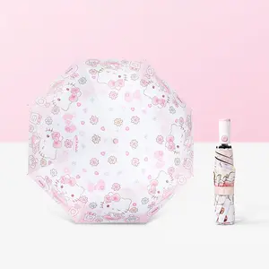MINISO Sanrio Sun Umbrella Portable Foldable Cute Versatile for Sun Rain