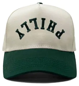 Two Tone Cap -  Philly (upside down) Green/Beige