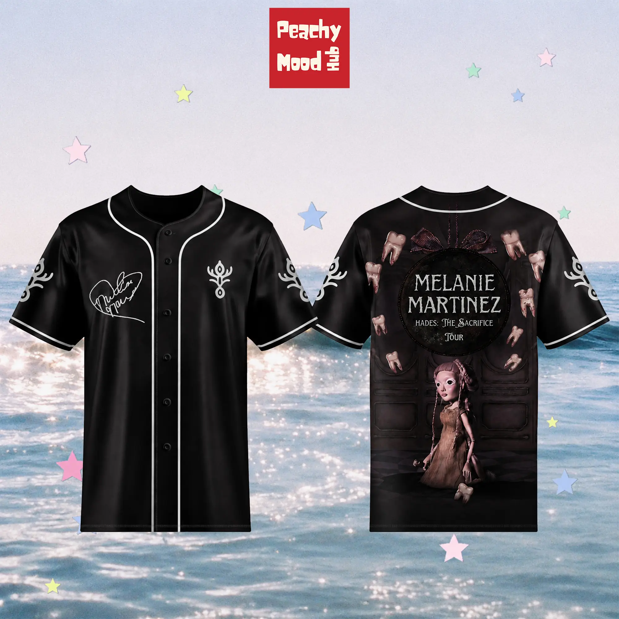 Melanie Martinez Hades The Sacrifice Tour 2026 V2 Vintage Baseball Jersey, Special Signature Shirt, Concert Fan Merch, Aesthetic Music Jersey