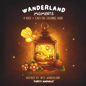 Wanderland Moments: Bold and Easy-ish Coloring Book for All Ages, Including Young Adults and Teens, Filled with Cozy Enchanted Cottagecore Scenes, ... and Playful Animals. (Wild Adventures)