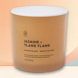 Threshold 2-Wick 19oz Glass Vetiver Cedarwood Candle,Trending Large Candle,2-Wick Design,Warm Scent,TikTok Hot Sale,Aromatherapy Decor