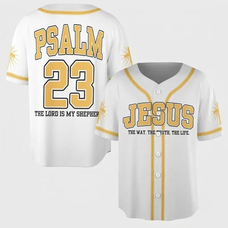 Vintage Jesus Faith Baseball Jersey Unisex The Way The Truth The Life Button Up Shirt