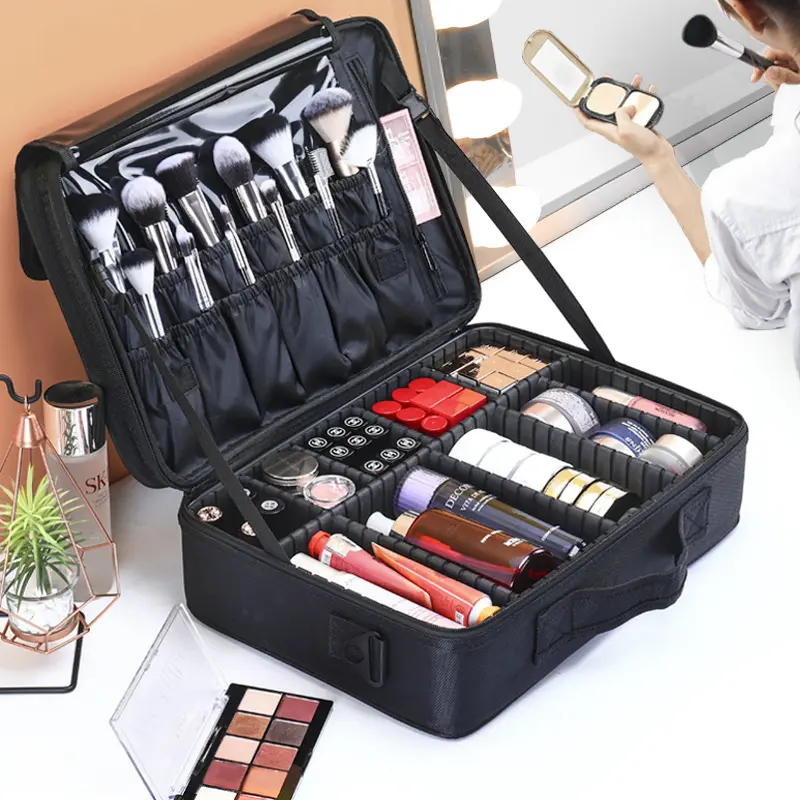 Large Capacity Nail Makeup Storage Tattoo Tool Box Multi-layer Portable Professional Portable Women's Makeup Bag