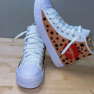 Custom Sneakers with Unique Design and White Laces Custom Sneakers Product