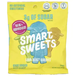 SmartSweets Sour Blast Buddies®, Berry, Blue Raspberry, Lime, Lemon, Orange, 1.8 oz (50 g)