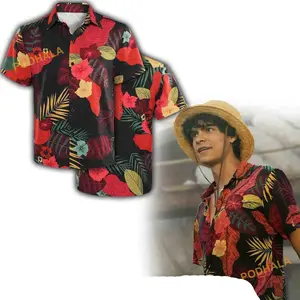 Cosplay Hawaiian Shirt 3D Live Movie Multicolor Hawaiian Shirt for Men, Fun Lightweight and Comfortable Tropical Style, Ideal Gift for Him on Birthday's, Father's Day, Christmas and Summer Trip