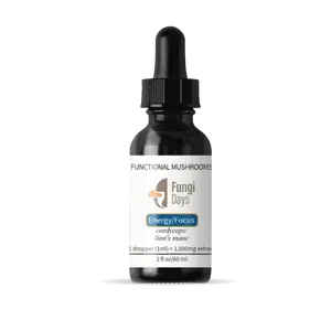 Fungi Days Clearly Balanced Days, Energy Focus Mushroom Extract: Focus, Clarity, Wellness Supplement, Digestion, Memory, Heart, Healthcare Dietary mushroom supplement, Cordyceps, Lions Mane