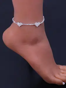 Fashionable Heart Anklet Jewelry, Trendy Holiday Accessory, Stylish Foot Chain for Women, Perfect Gift Idea, Unique Design, Trendy Jewellery Accessories
