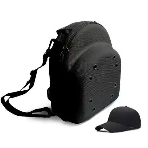 Large Eco-Friendly EVA Foam Hat Storage Organizer Box - Zip, Handle, Crush-Resistant, Dustproof, Water-Resistant, Scratch-Safe Hold - For Classic Baseball Caps, Visors, Cover, Accessory - Camo Home Organizer for Travel Use