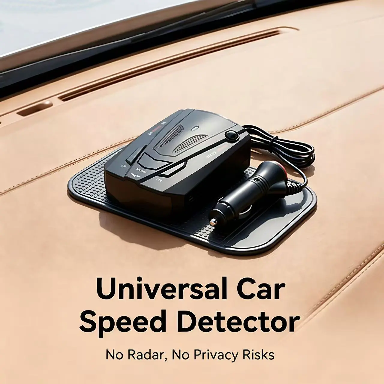 Universal No-Radar Car Speed Monitor - No Digital Display, Simple to Use, No Distraction Driving Safety Gadget for Most Automobiles
