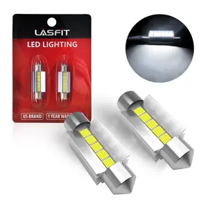 Lasfit 36MM 6418 6411 DE3423 LED Dome Map Trunk License Plate Light Bulb, 2 Bulbs