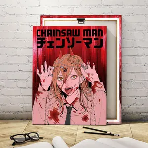 Wooden Framed Canvas Painting, Cool Comic Character Poster, Modern Art Decoration, Living Room Bedroom Decoration, Hallway Office Mural, Home Poster, Ornaments