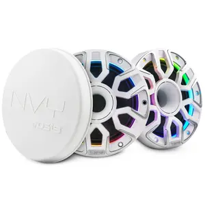 DS18 NVY-M6DC/WH 6.5-in Marine-Grade Hybrid Coaxial Car Speakers, Kevlar Cone, Compression Driver, Neodymium Magnet - 200W RMS, 4-Ohm for Car Audio Systems