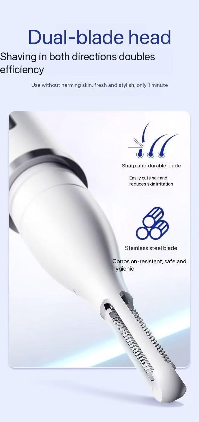 2026 Upgraded Nose Hair Trimmer TYPE‑C Fast Charging, 3 in 1 Electric Ear Nose Eyebrow Trimmer, Mini Portable Travel Groomer