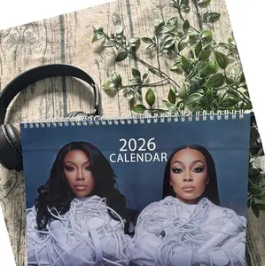 2026 Calendar - Perfect Gift for Fans, 270gsm High Quality Paper, Date Grid, Silver Bound, Center Hanging Hole, 2026 New Year Calendar