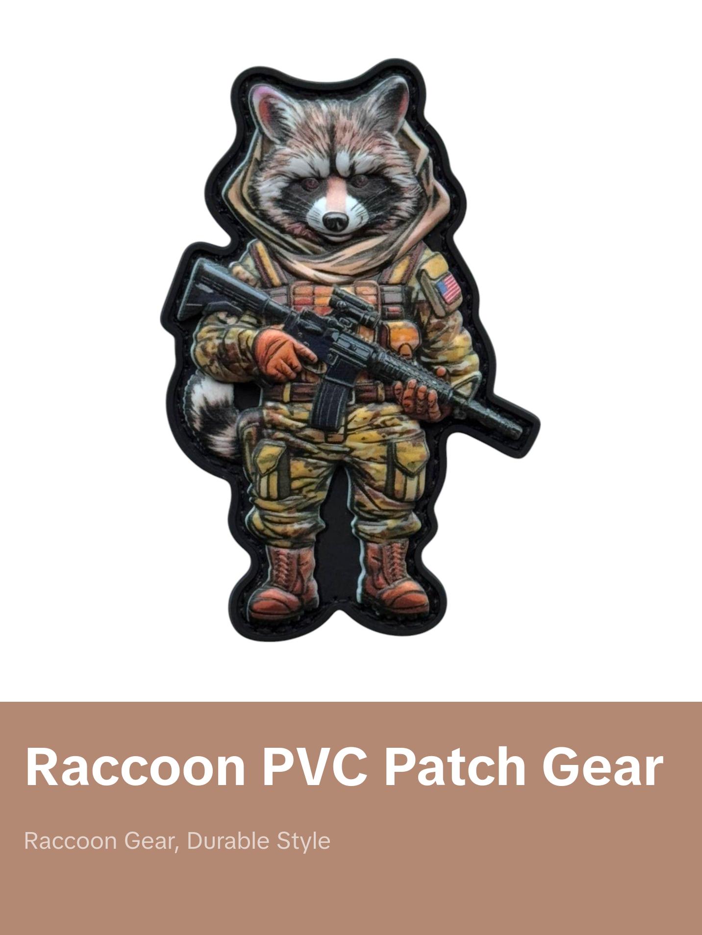 Tactical Raccoon PVC Patch