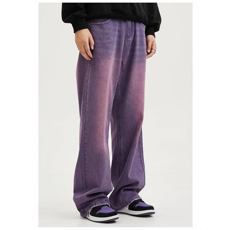 New Vibe Purple Oversized Mid-Waist Straight Leg Baggies Unisex Denim Pants Jean custom birthday outfit graduation outfits New Vibe Purple Oversized Mid-Waist Straight Leg Baggies Unisex Denim Pants Jean custom birthday outfit graduation outfits