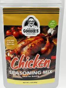 Uncle Goodie's Baked Chicken Seasoning Mix - Dry Seasoning for Effortless Cooking & Family-Friendly Flavor - Gluten-Free & All-in-One Blend