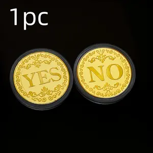 Golden Silver Color Magic Divination Coin, Elegant Vortex Design, Perfect Gift for Games, Holidays, Parties, Collectible Badge