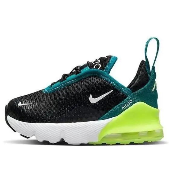 Toddler's Nike Air Max 270 Black/White-Bright Spruce (DD1646 026)