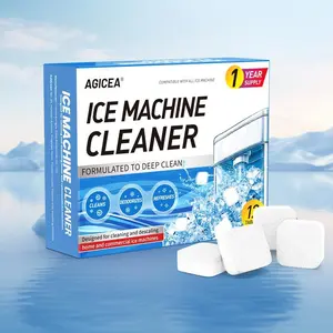 AGICEA Ice Machine Cleaner Tablets – Kitchen Safe Descaling & Cleaning Solution, Compatible with All Ice Makers, Household Use 12pack，Summervibes
