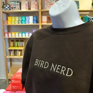 Crewneck - Bird Nerd Embroidered Sweatshirt for Bird Enthusiasts