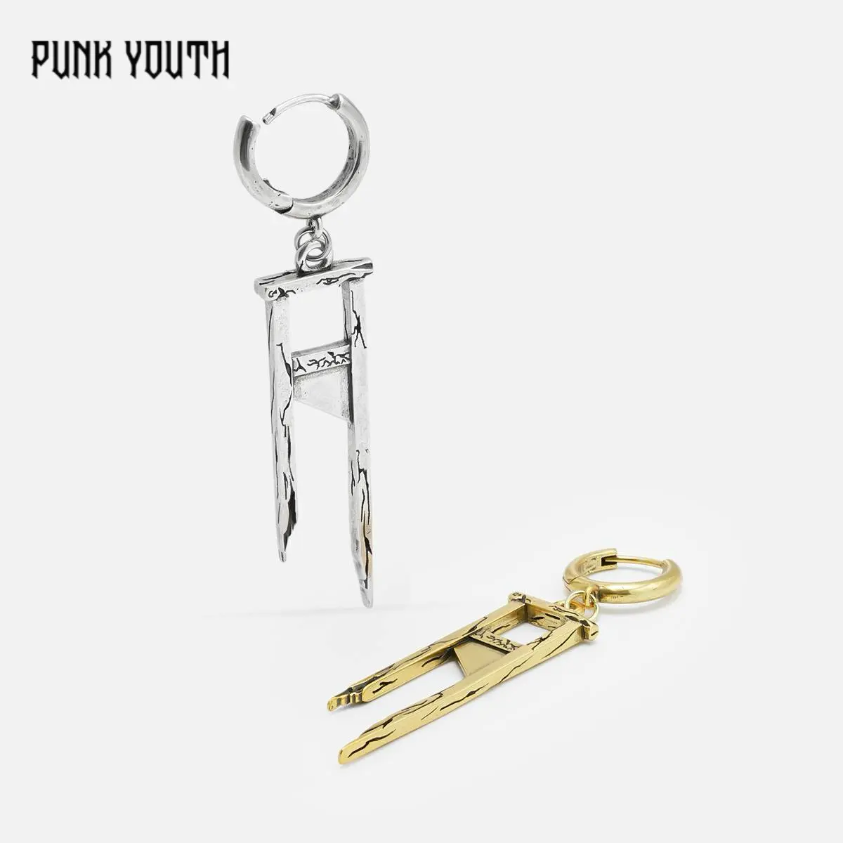 925 sterling silver post CHIC GUILLOTINE EARRINGS