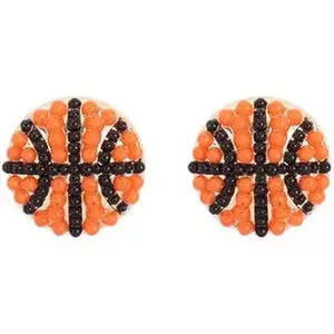 Slam Dunk Petite Basketball Earrings