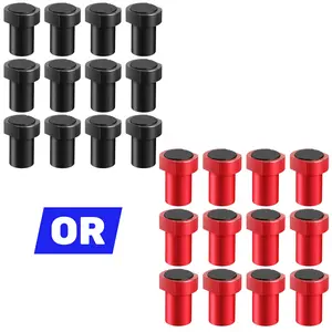 12Pcs 3/4 Inch Hollow Workbench Dogs Stops - Non-Slip Bench Dog Clamp Aluminum Alloy for MFT Tables, Woodworking & DIY Projects, Woodworking Bench Stops for Clamp Workbenchc