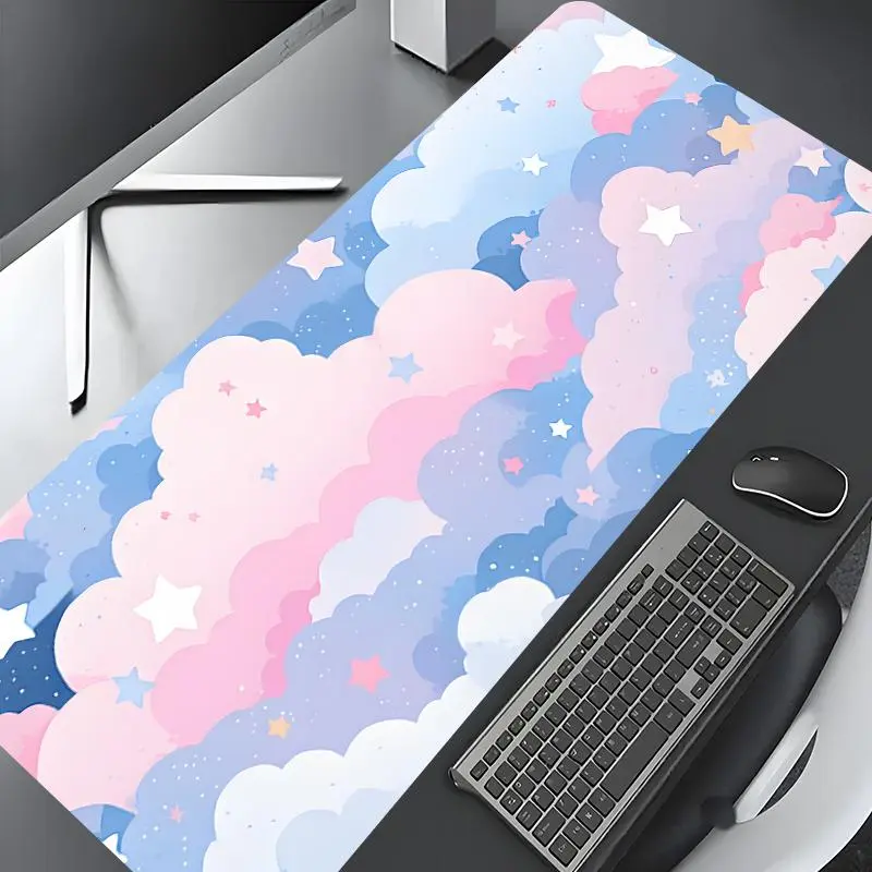 Dreamy Sky Extra Large Gaming Mouse Pad, Gaming Desk Accessory, Aesthetic Desk Accessories, Desktop Decoration Desk Accessories with Non-Slip Rubber Edge, Multi Size Perfect for Laptops and Desktops, Ideal Gift for Kids, Computer Desk Mat