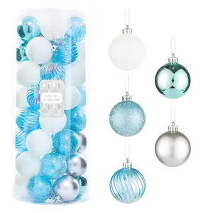 Every Day is Christmas Ornaments, Shatterproof Christmas Tree Ornament Set, Christmas Balls Decoration 50 Count (2.24"/57mm)