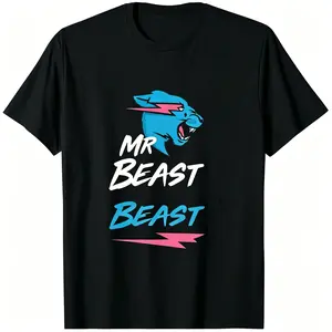 [Viral TikTok Shirt][Streetwear Meme Gift]MrBeast Inspired Graphic T-Shirt – Unisex Ultra Soft Cotton Crew Neck Tee, Men & Women Casual Streetwear Top day shirt