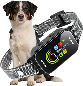 Dog Bark Collar, Auto Anti Barking Collar for Large Medium Small Dogs 11-120lbs, 7 Sensitivity Levels, 5 Safe Training Modes, Humane Bark Training Collar