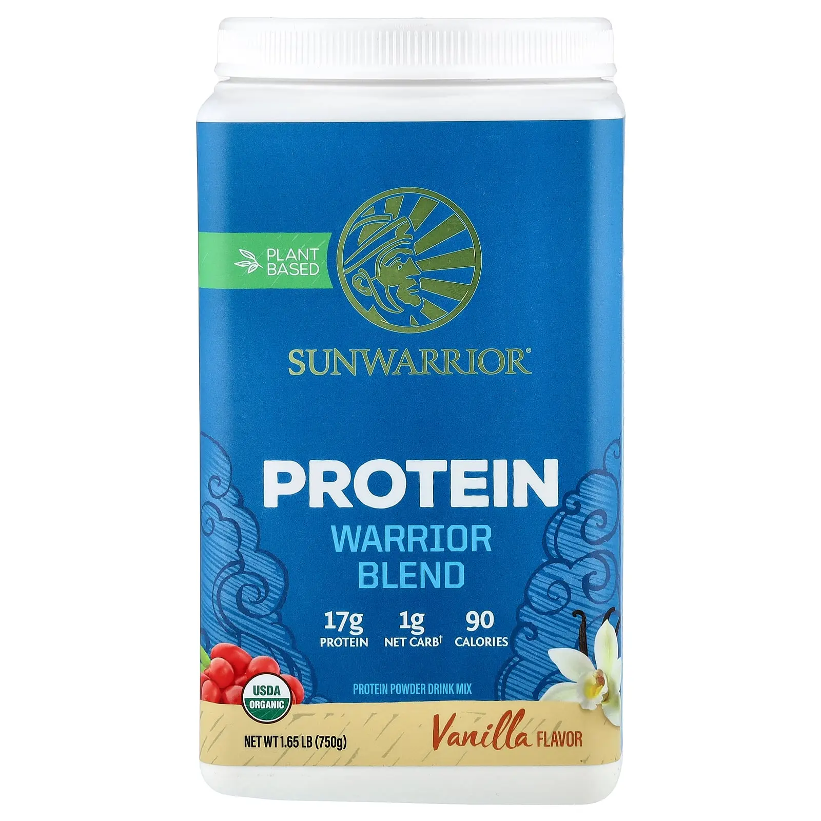Sunwarrior Warrior Blend, Protein, Vanilla, 1.65 lb (750 g) Sunwarrior Warrior Blend, Protein, Vanilla, 1.65 lb (750 g)