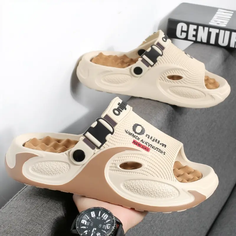Summer Massage Slippers for Men and Women, Thick Sole Home Fashion Sandals, Casual Outdoor Wear, Comfortable and Stylish Footwear, Thick Bottom Slippers