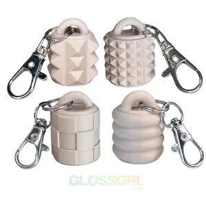 GLOSSGRL KEYCHAIN CAP for Lipgloss and Balm. Woman Key Chain GLOSSGRL KEYCHAIN CAP for Lipgloss and Balm. Woman Key Chain